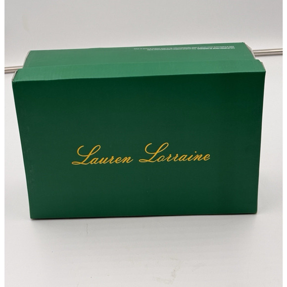 Lauren Lorraine Dori Pump Heels Bronze Gold Crystals Pointed Toe Size 9.5 New - Picture 10 of 10